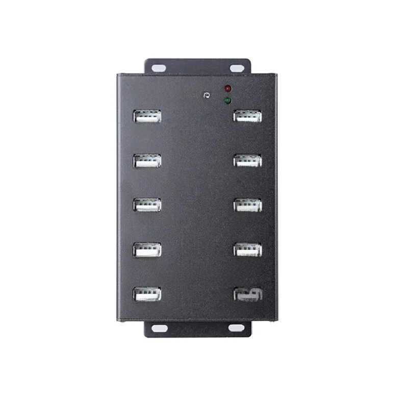 Sipolar 10-portowy przemysłowy koncentrator USB z zasilaczem 12V5A synchronizuje transfer danych A-300 dla Bitcoin Miner wydobywanie kryptowalut — zdjęcie produktu 7