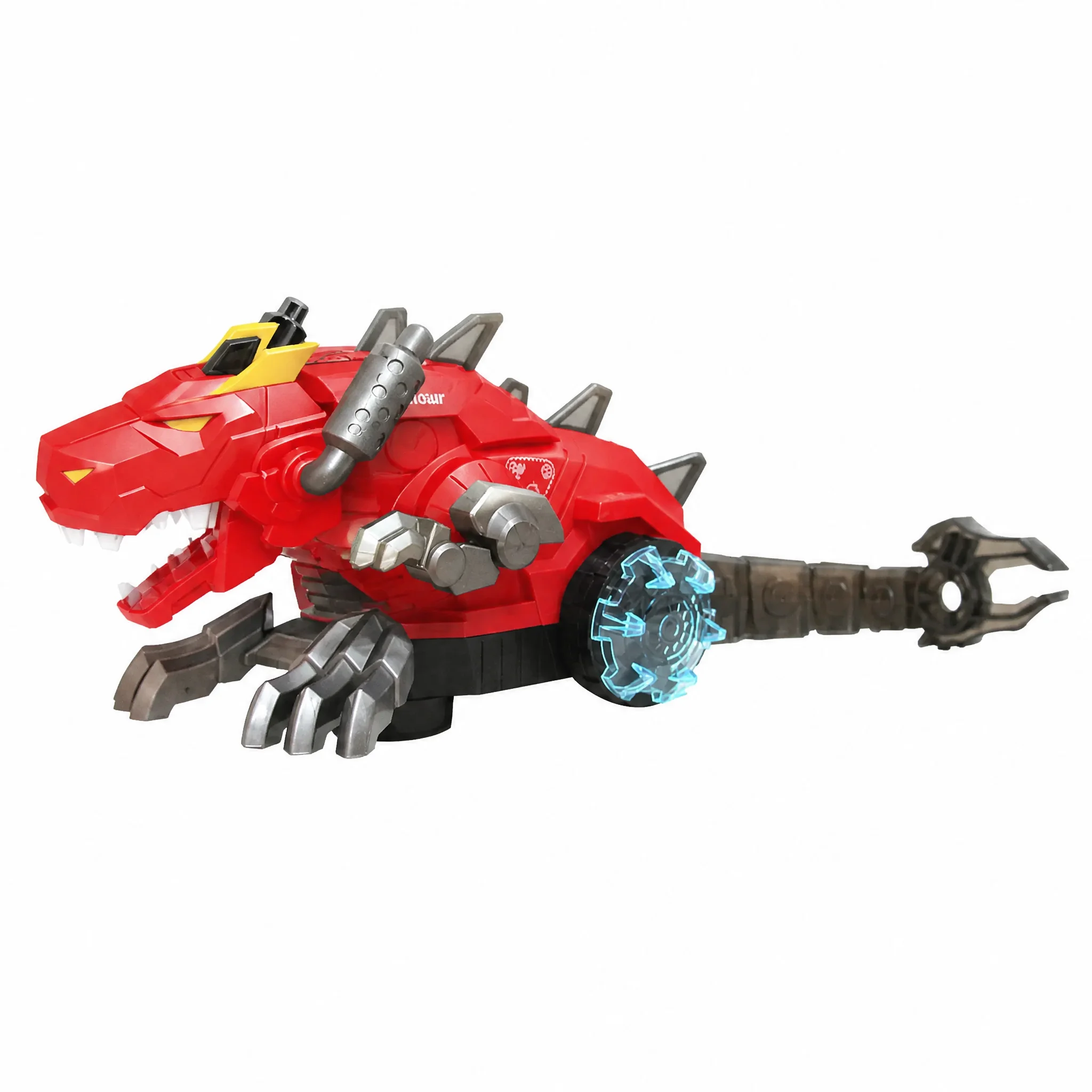 Mechanische Dinosaurusrobot met spuitfunctie en LED-verlichting - Interactief actiespeelgoed voor kinderen, zomercadeau