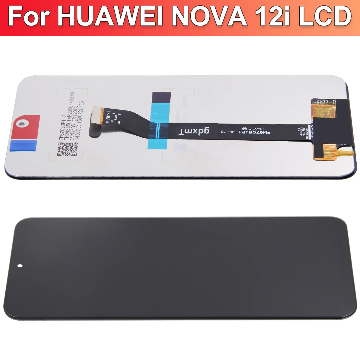 6,7 ''для Huawei Nova 12i ЖК-дисплей CTR-AL20, CTR-L81 Замена дигитайзера сенсорного экрана в сборе для Huawei nova12i Дисплей