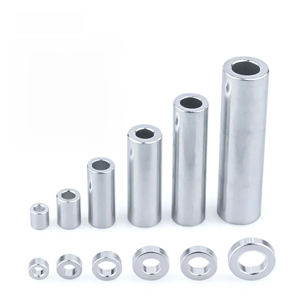 Bulk-Man – entretoises rondes en aluminium 3D M3/M4/M5/M6/M8, rondelle plate, joint de bague, manchon d'espacement, entretoises Non filetées, 10 pièces/lot