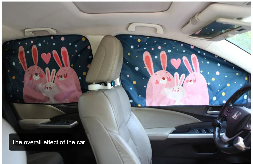 Magnetischer Vorhang im Auto Fenster Sonnenschutz Abdeckung Cartoon Universal Seitenfenster Sonnenschutz UV-Schutz für Kinder Baby Kinder – Detail 21