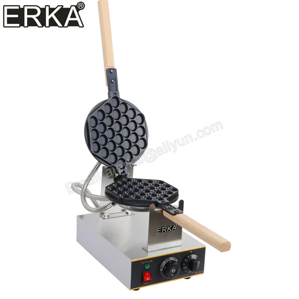 ERKA-máquina eléctrica para hacer gofres con burbujas de huevo, sartén antiadherente para hacer tortas de hojaldre, horno para tortas de huevo, 110V /220V