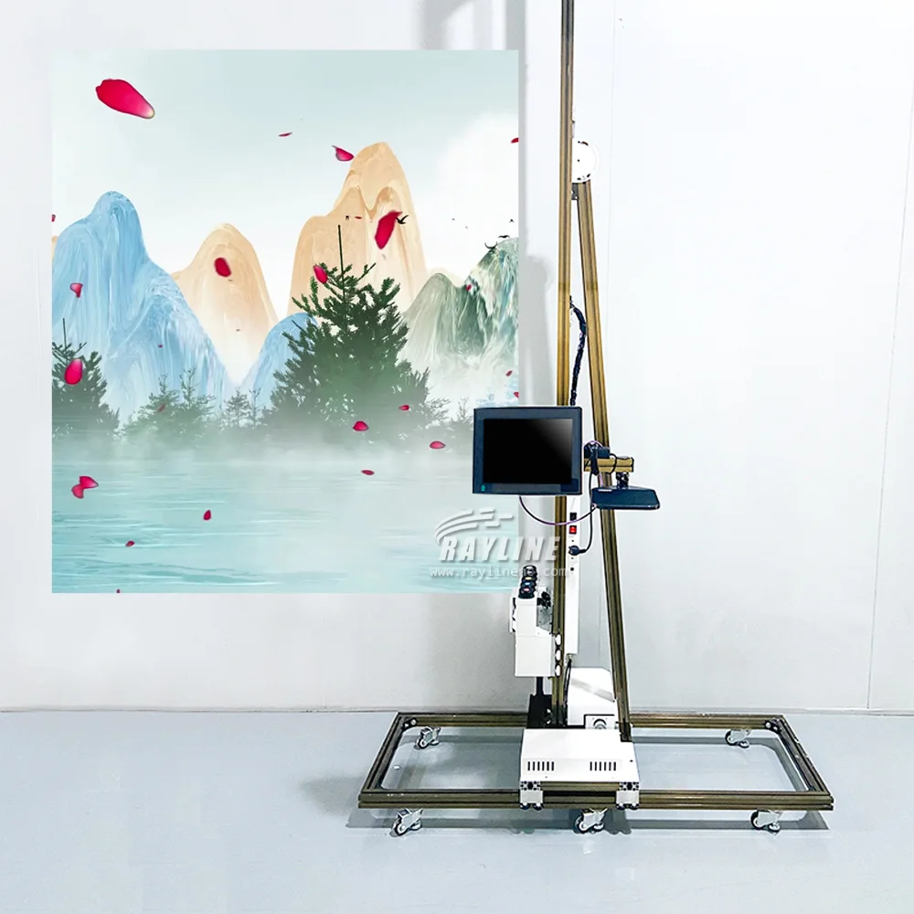 5D جدار الرسام روبوت لوحة الحائط التلقائي 3D آلة طباعة جدارية عمودية للجدران
