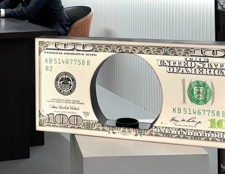 Presentador de botellas LED, 1 piezas, 100 BILL DOLLAR