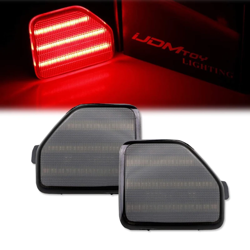 2PCS Car Rear Bumper Reflector Light For 2018+ Jeep Wrangler JL Sahara Rubicon MOAB Trims ONLY Rear Fog Lights