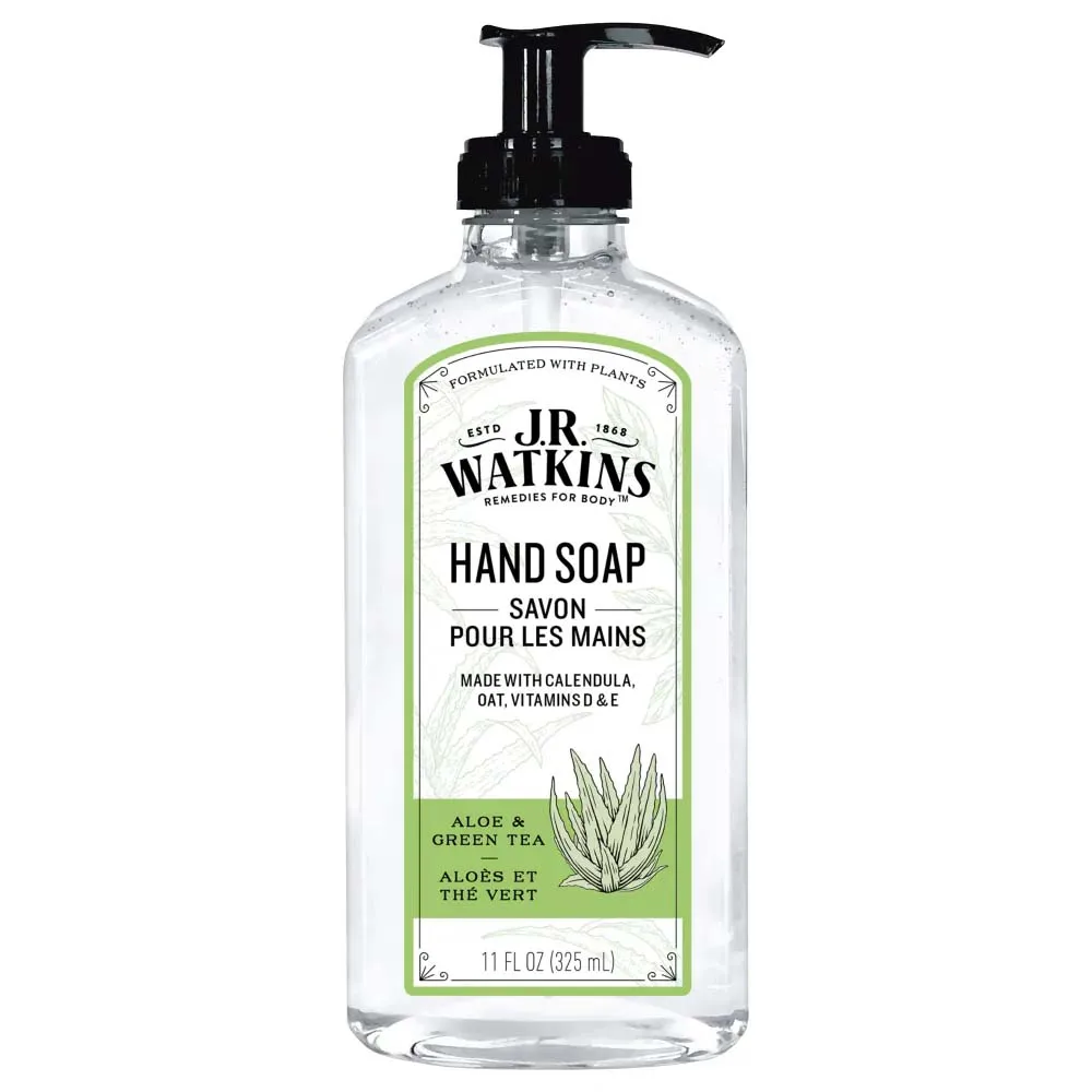 J.R. Watkins Hand Soap Aloe & Green Tea 11oz / 325ml