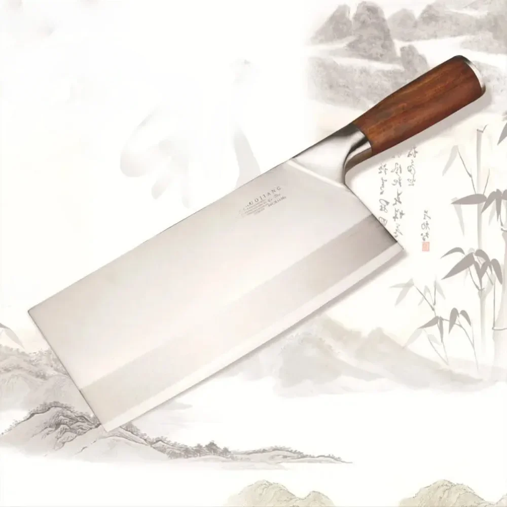SHUOJI popularne noże szefa kuchni nóż do krojenia ze stali nierdzewnej mięso kurczak warzywa najlepszy chiński tasak sztućce kuchenne 4Cr13mov — zdjęcie 2