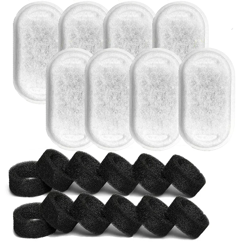 Filtres de remplacement pour fontaine d'eau pour chien et chat, distributeur en acier inoxydable, mangeoires pour animaux de compagnie, filtre de remplacement au charbon actif