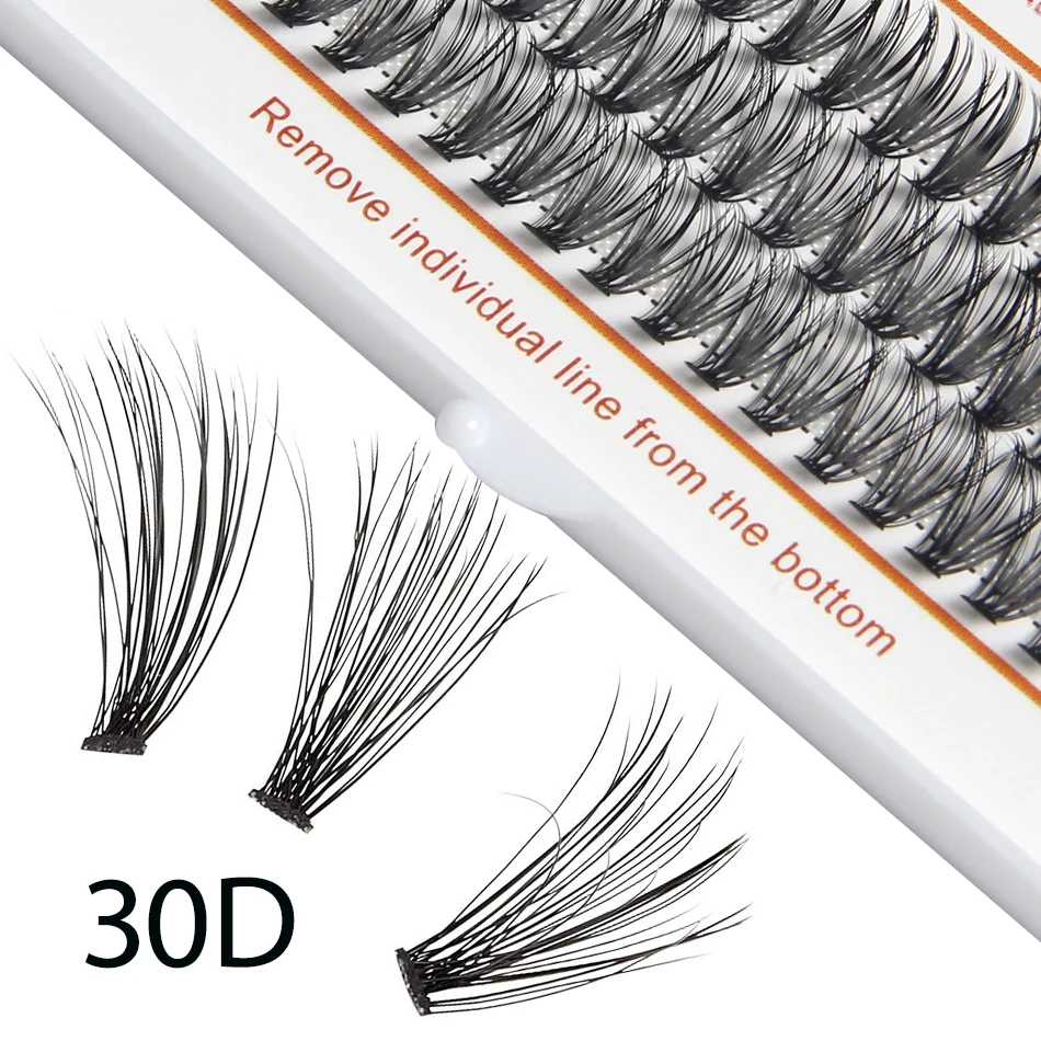 LINYAGSSE 20D 30D 0.07 10pcs/lot Self-Grafting Cluster Lashes Natural Mink Eyelash Individual Extension Lashes Makeup Cilias