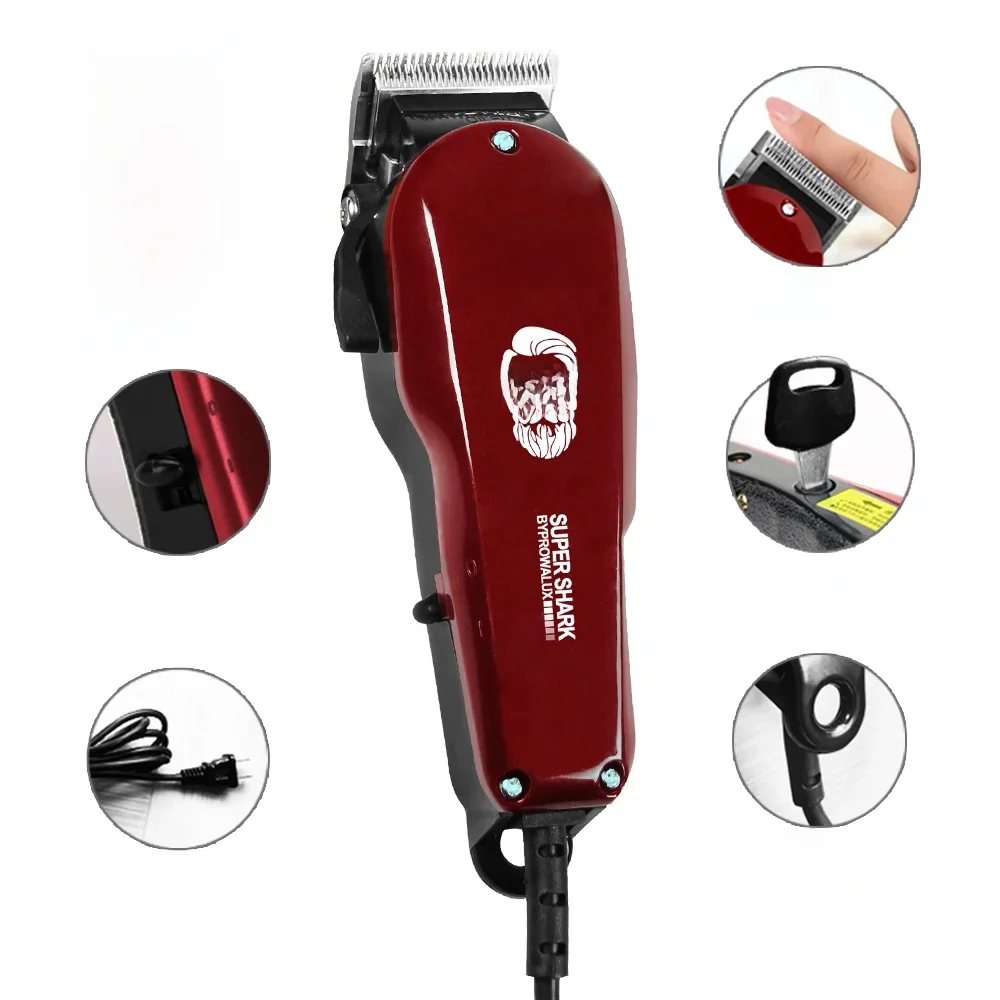 Einstellbare professionelle kabelgebundene Haarschneidemaschine Haarschneider für Männer 10 W elektrische leistungsstarke Friseursalon Haarschnitt Maschine Tapering
