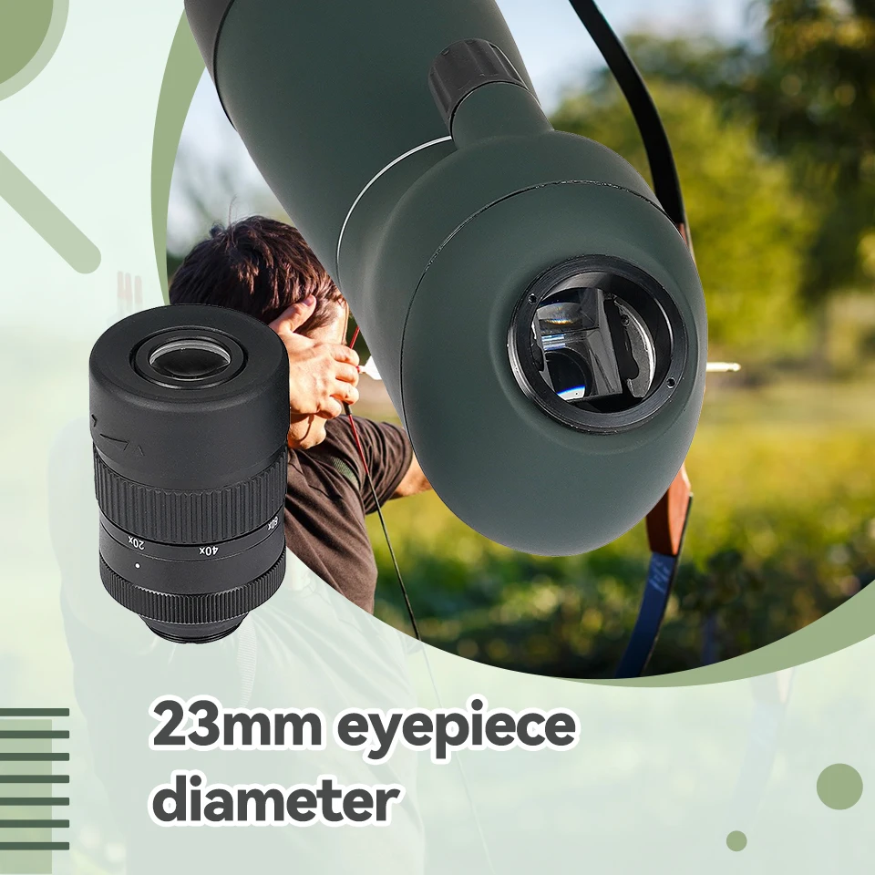 SVBONY SV28 PLUS Telescope 20-60X80 Spotting Scope Monoculars with tripod and phone adapter for shooting camping equipment