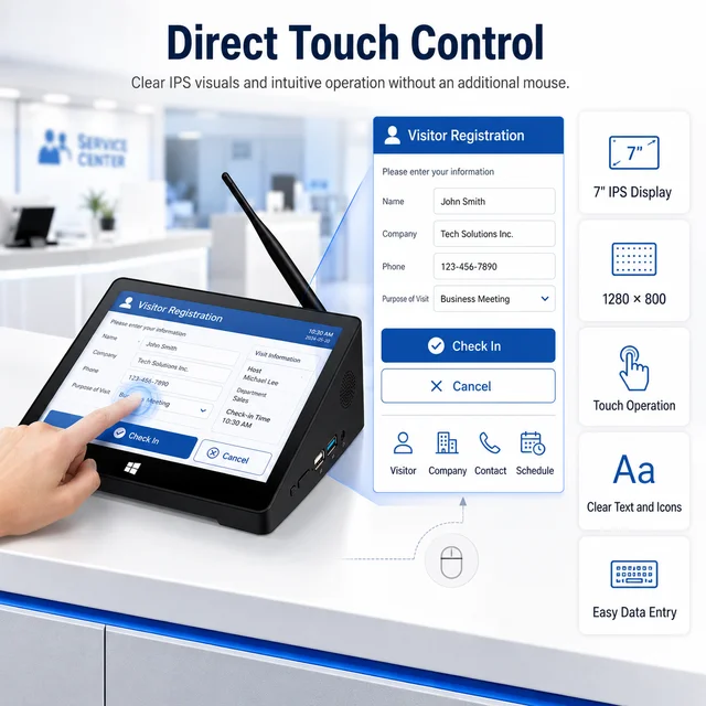CENAVA H7S 7 Inch Touch Panel PC N3500 Win10 2GB 64GB PoE Industrial Computer For Kiosk Factory Control Touch Screen Mini PC 4 CENAVA H7S 7 Inch Touch Panel PC N3500 Win10 2GB 64GB PoE Industrial Computer For Kiosk Factory Control Touch Screen Mini PC 4