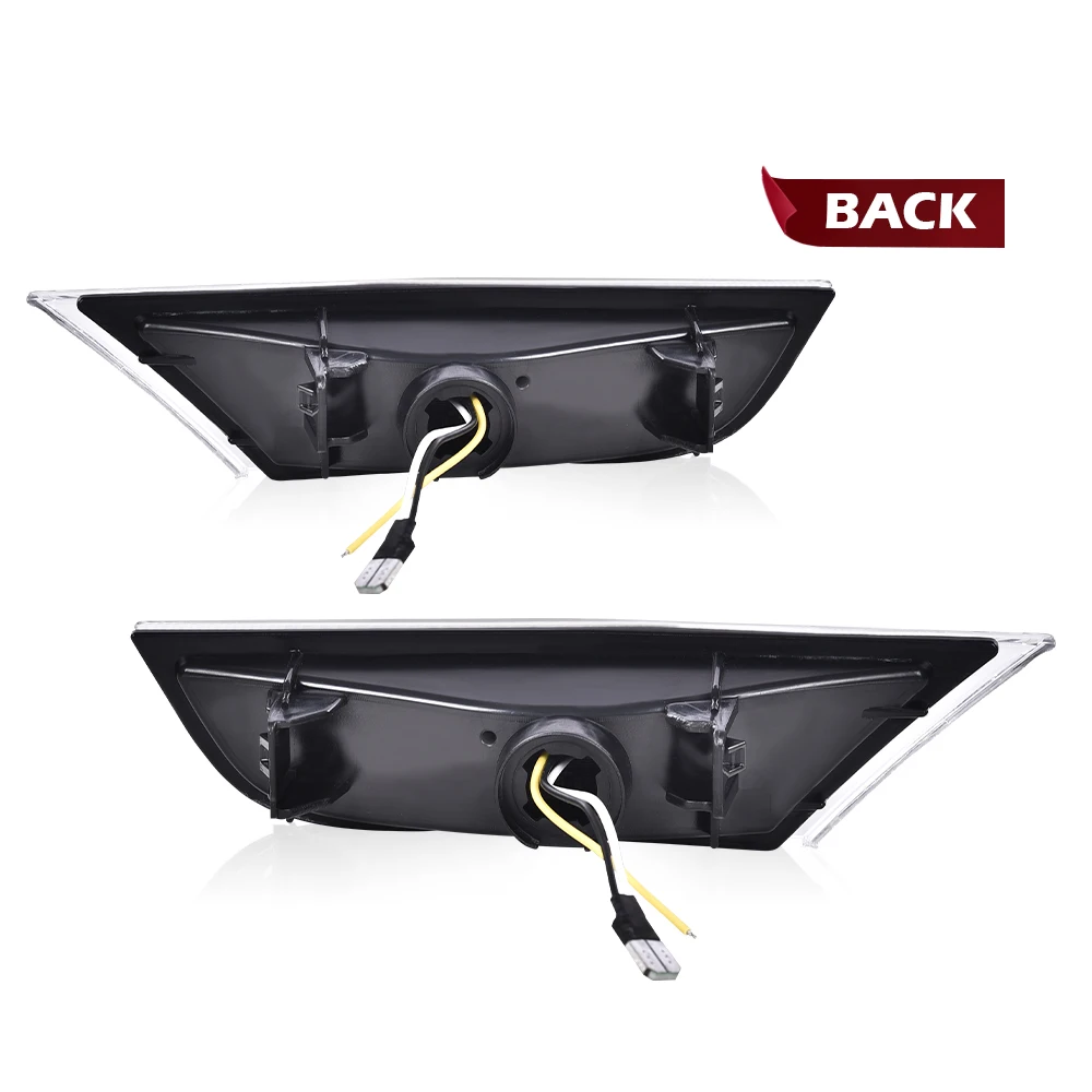 الجبهة واضحة Led إشارة متتابعة الجانب ماركر ضوء صالح ل 2018-2022 هوندا أوديسي 33800-Thr-A01 ، 33850-Thr-A01 كروم الإسكان