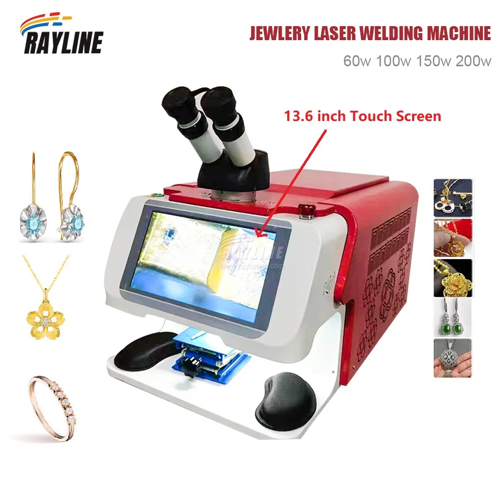 Easy Operate 150w Jewelry Laser Welding Machine Mini Portable YAG Laser Solder CCD Gold Silver Ring Watch Metal Watch Soldering