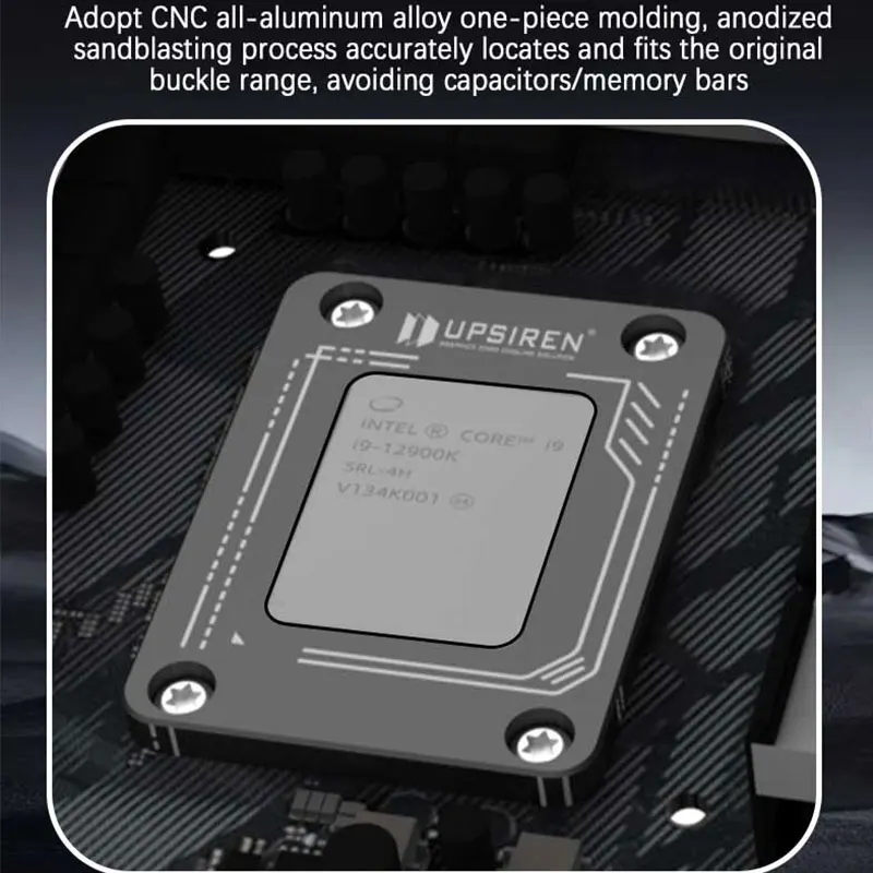 UPSIREN LGA1700/AM5 CPU Bending Corrector Frame Protector AMD/LGA platform Buckle Fix Substitute CNC Aluminum
