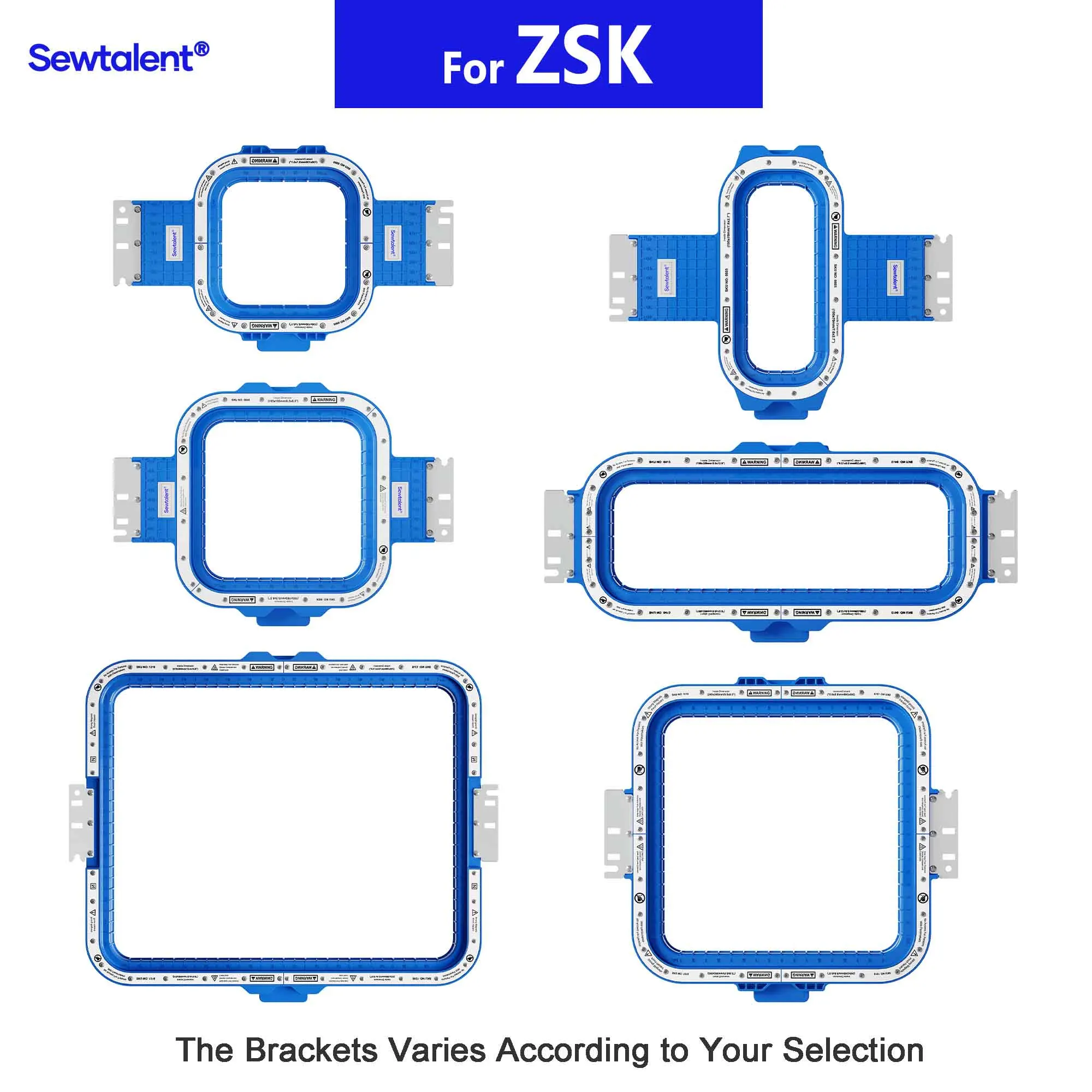 Sewtalent Magnetic Hoops do hafciarki ZSK Mighty Hoop HoopMaster Magnet Frames