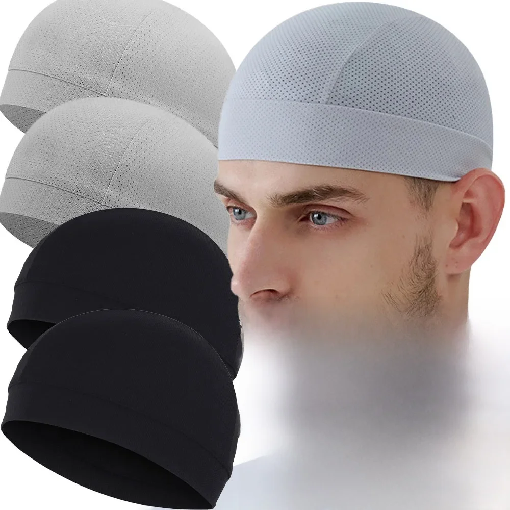AliExpress NONE 5/2/1pc Summer Cooling Skull Caps Helmet Liner Anti-UV Anti-Sweat Wicking Cycling Running Motorcycle Riding Under Hard Hat Liner
