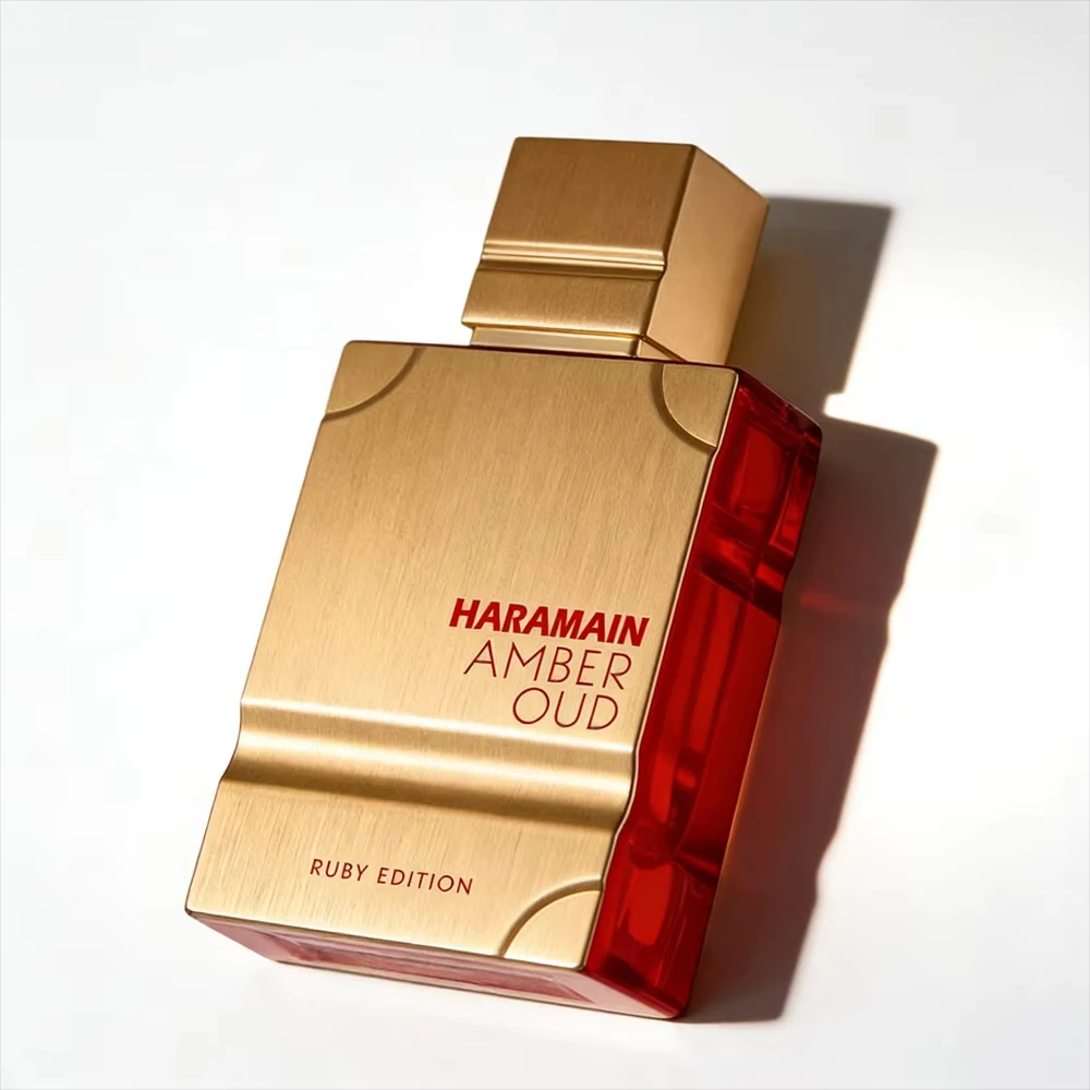 Haramain Amber Oud Ruby Edition 60ml Unisex EDP | Luxury Arabian Fragrance with Amber & Oud | Long-Lasting Scent, Ideal Valentin