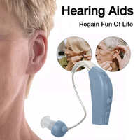 Rechargeable Hearing Aid for Seniors With Noise Reduction Hearing Aid for Hearing Loss Sound Amplifier Volume Control