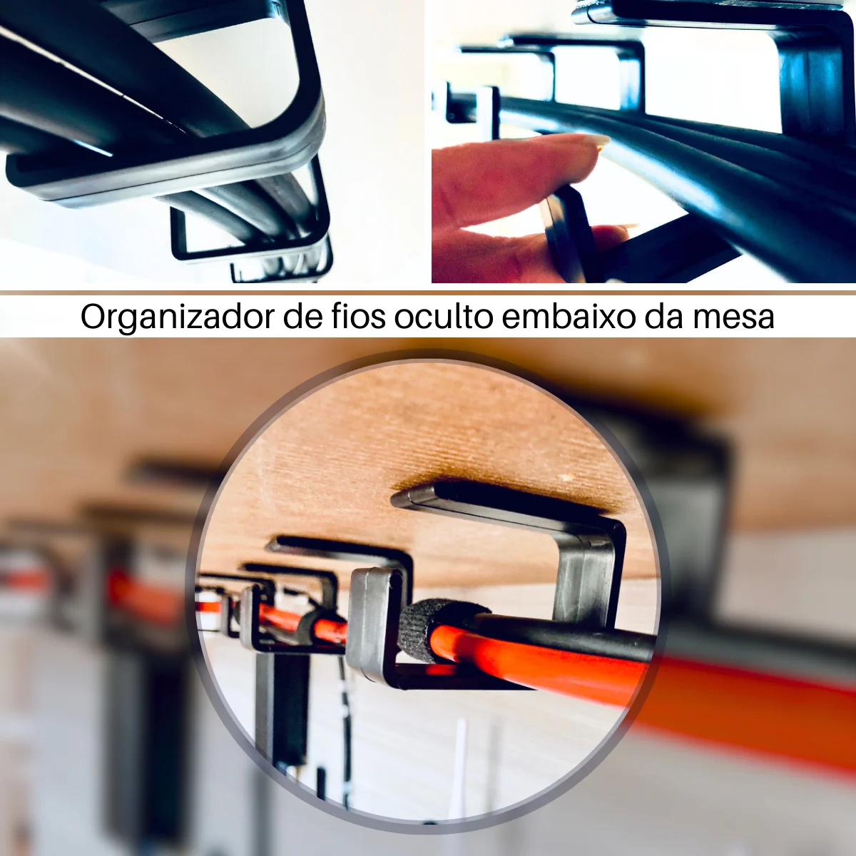 منظم كابل ذاتي اللصق ، قفل مكتب ، إدارة الكابلات ، 3 أمتار ، 20