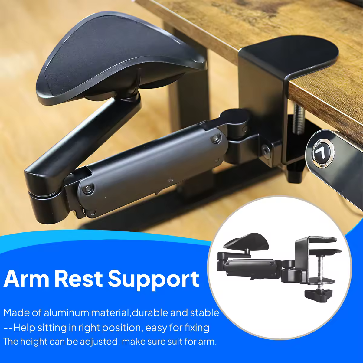 תמיכת מנוחת היד לשולחן קל להתקנה מרחיק מנוחת היד ארגונומי תמיכת מנוחת היד למחשב נייד שולחן משרד