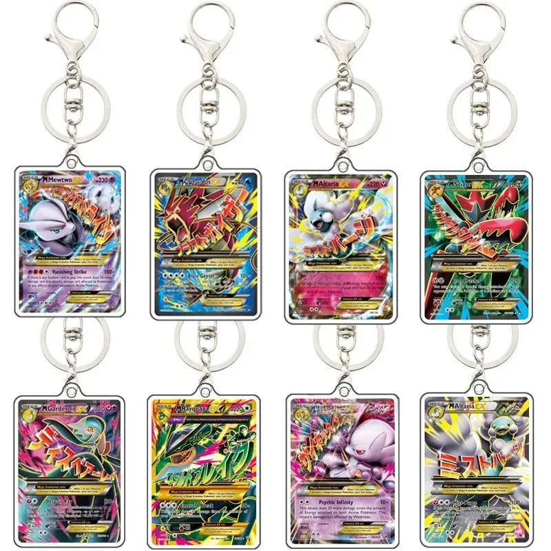 Porte-clés en acrylique Original Pokemon, fait maison, Venusaur Bulbasaur Blastoise Charizard Mewtwo, périphériques de jeu animé, pendentif