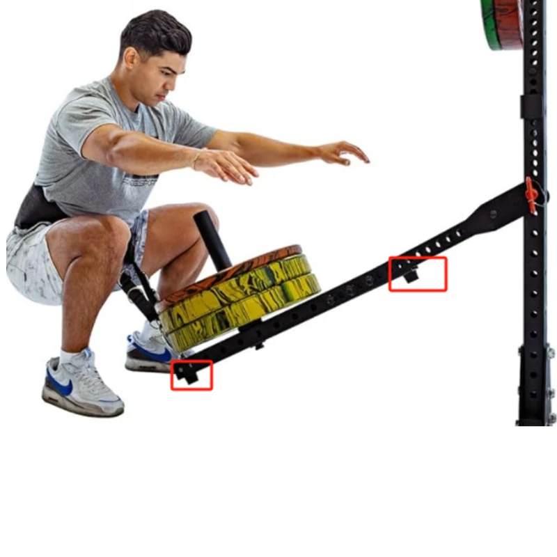 Multi Use Belt Squat Attachment,Adjustable Length Belt Squat System Belt Squat Machine,Lever Lifting Belt,Lever Arms