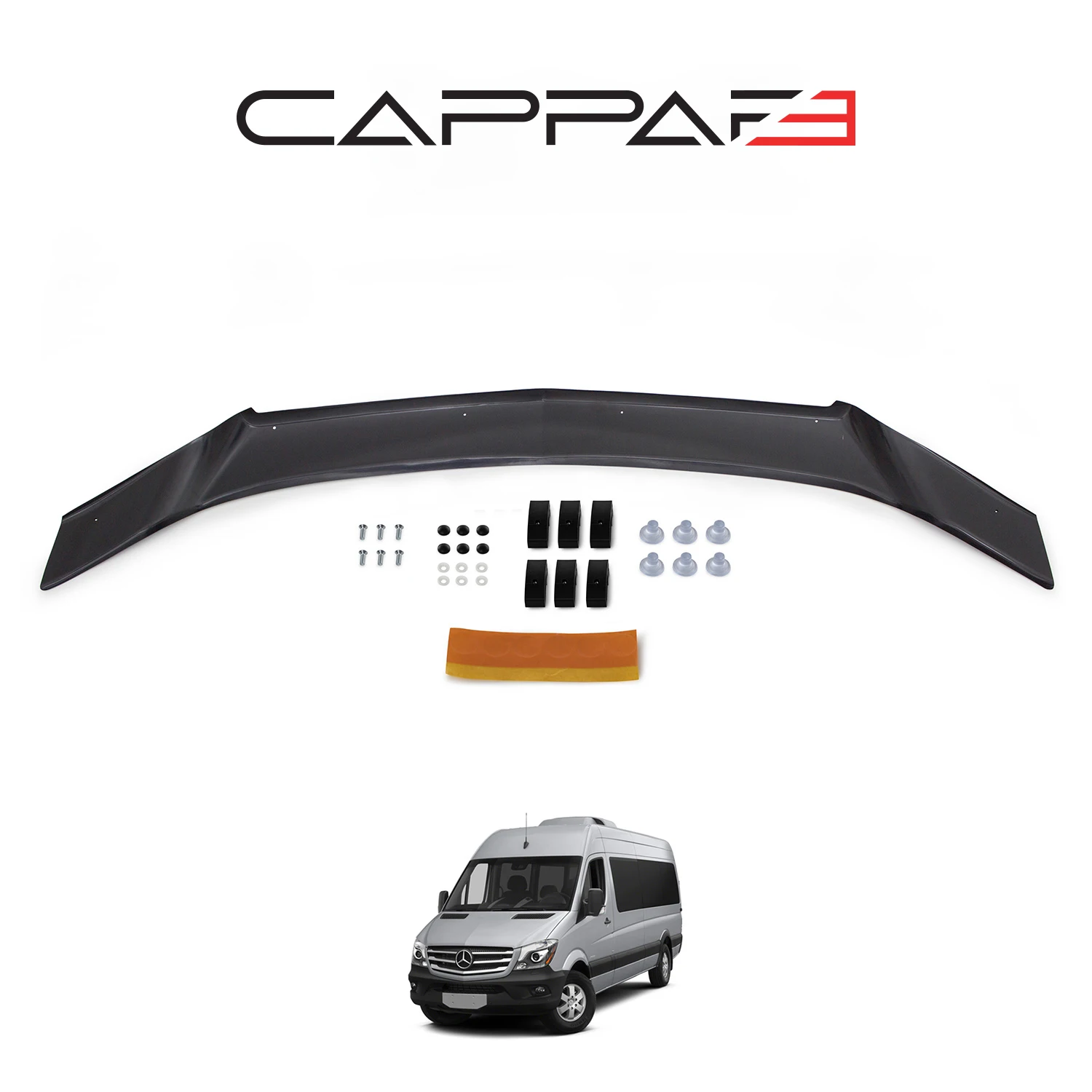 

FOR Mercedes Benz Sprinter W906 Front Hood Protection Spoiler 2014 To 2017 Models Front Bug Shield Hood Deflector Guard Sporty