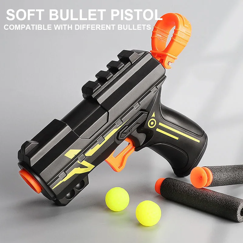 2PCS Soft Bullet Toy Gun For Rival Zeus Apollo Ball Bullets Children Pistol Gun Toys Foam Darts Blaster Gift For Boy Kids Adult