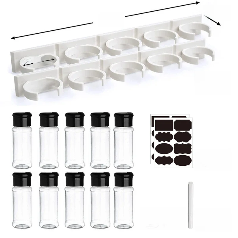 100MLSeasoning Shaker Flaschen Kunststoff Küche Gewürze Lagerung Würze Jar Salz Pfeffer Boxen für