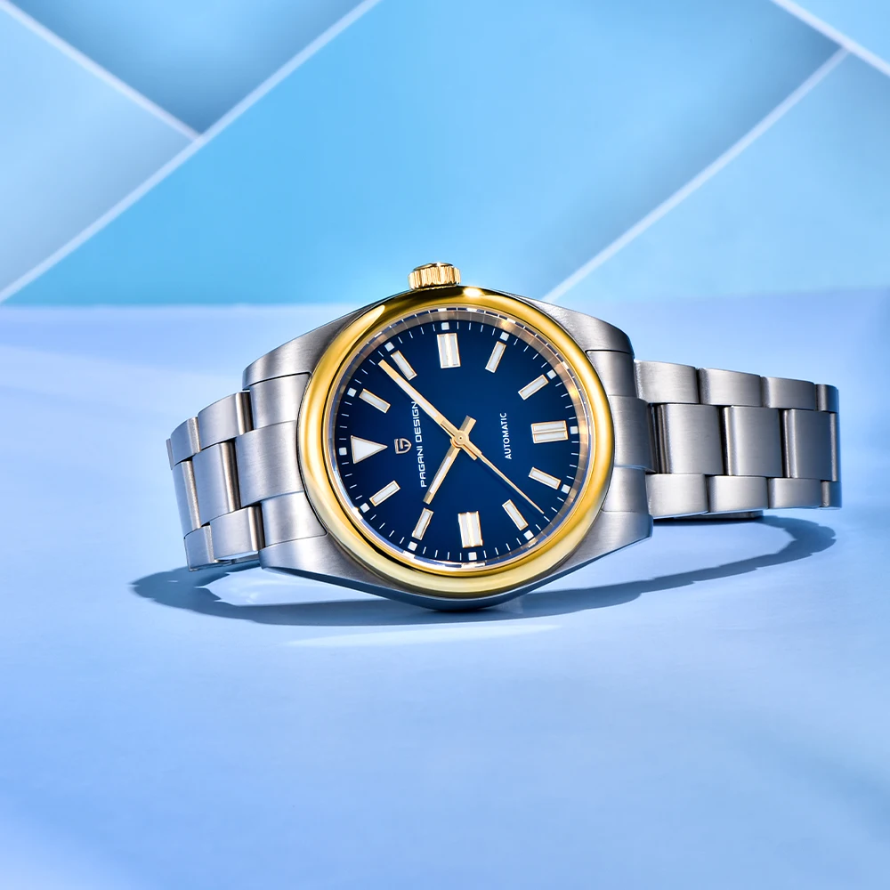 PAGANI DESIGN 2026 new gold blue mechanical men's watches luxury sapphire mirror Japanese Movt automatic watch men's steel watch