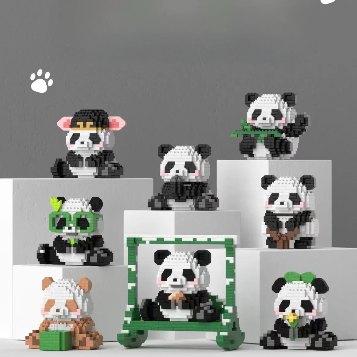Panda 3d constructeur bloc de construction pour enfants 4 à 6 ans enfants jouet éducatif Micro bloc de construction brique jouet fille jeu cadeau