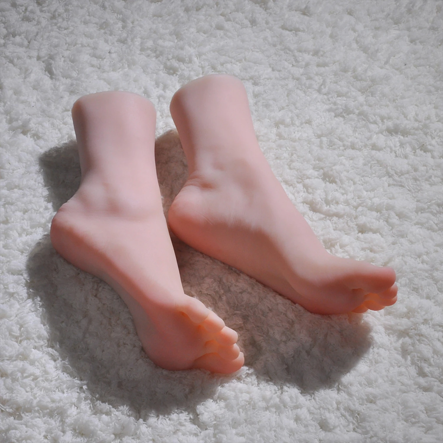 

Female Silicone Foot Model Simulation Mannequin Feet Fetish For False Nail Practice Manicure Photograph Shoes Sock Display 3813