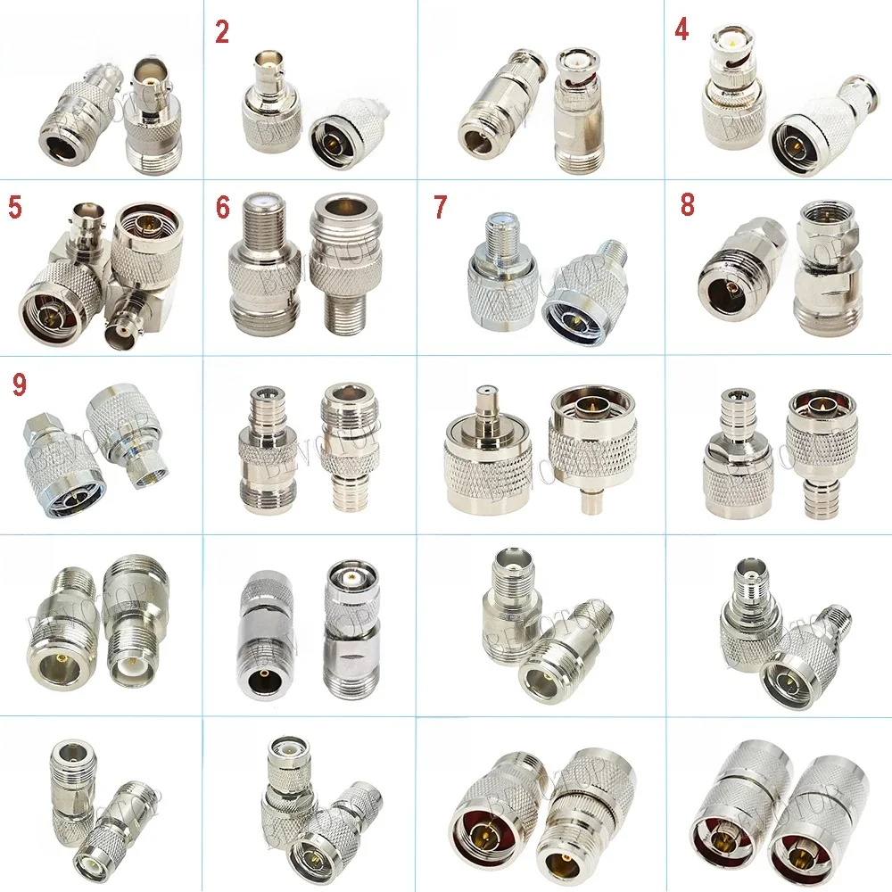 1 Stuks N Mannelijk/Vrouwelijk Naar N/Tnc/Bnc/Qma/F Mannelijk/Vrouwelijk Recht/Haaks Coax Adapter - afbeelding 2