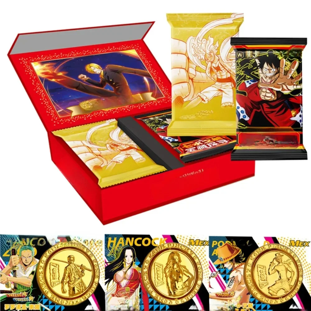 Cartes une pièce de dessin animé japonais, boîte Booster authentique, Luffy Zoro Sauron Chopper, jeux de commerce limités à collectionner, jouets cadeaux