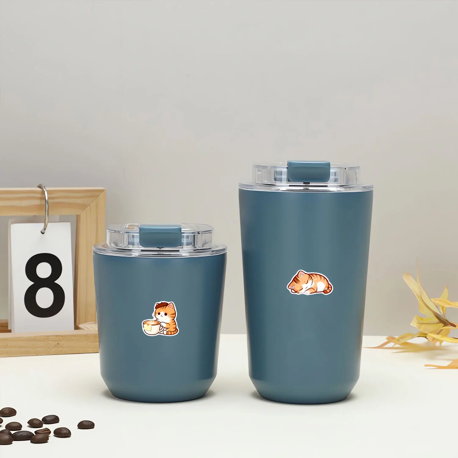 1 لفة (500 قطعة) الكرتون العمل القطط غير النظامية ملصق 2.5 سنتيمتر/1.0 ''10 تصاميم الشارات الفن تزين ختم تسميات تغليف الهدايا