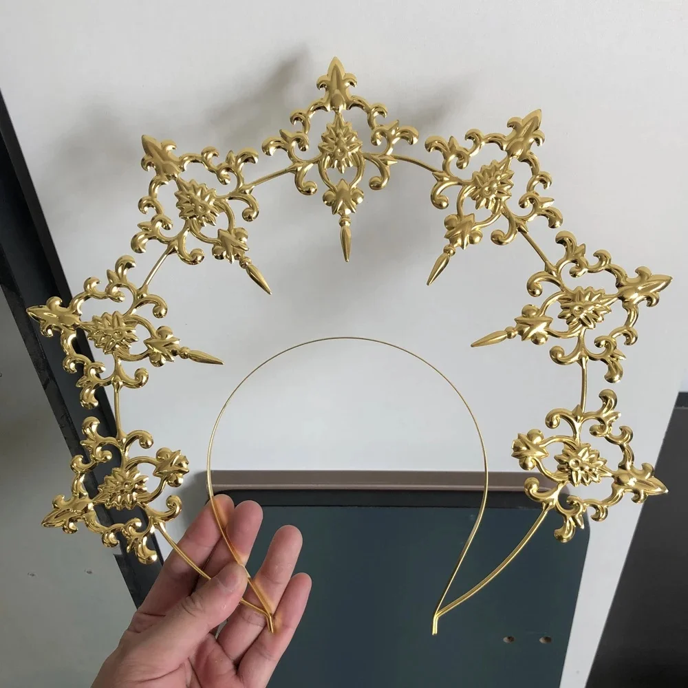 Femmes Casque Soleil Halo Couronne Vintage Couvre-chef Cosplay Fille Lolita Halloween Carnaval FĂŞte Habiller Costume Accessoires Bandeau