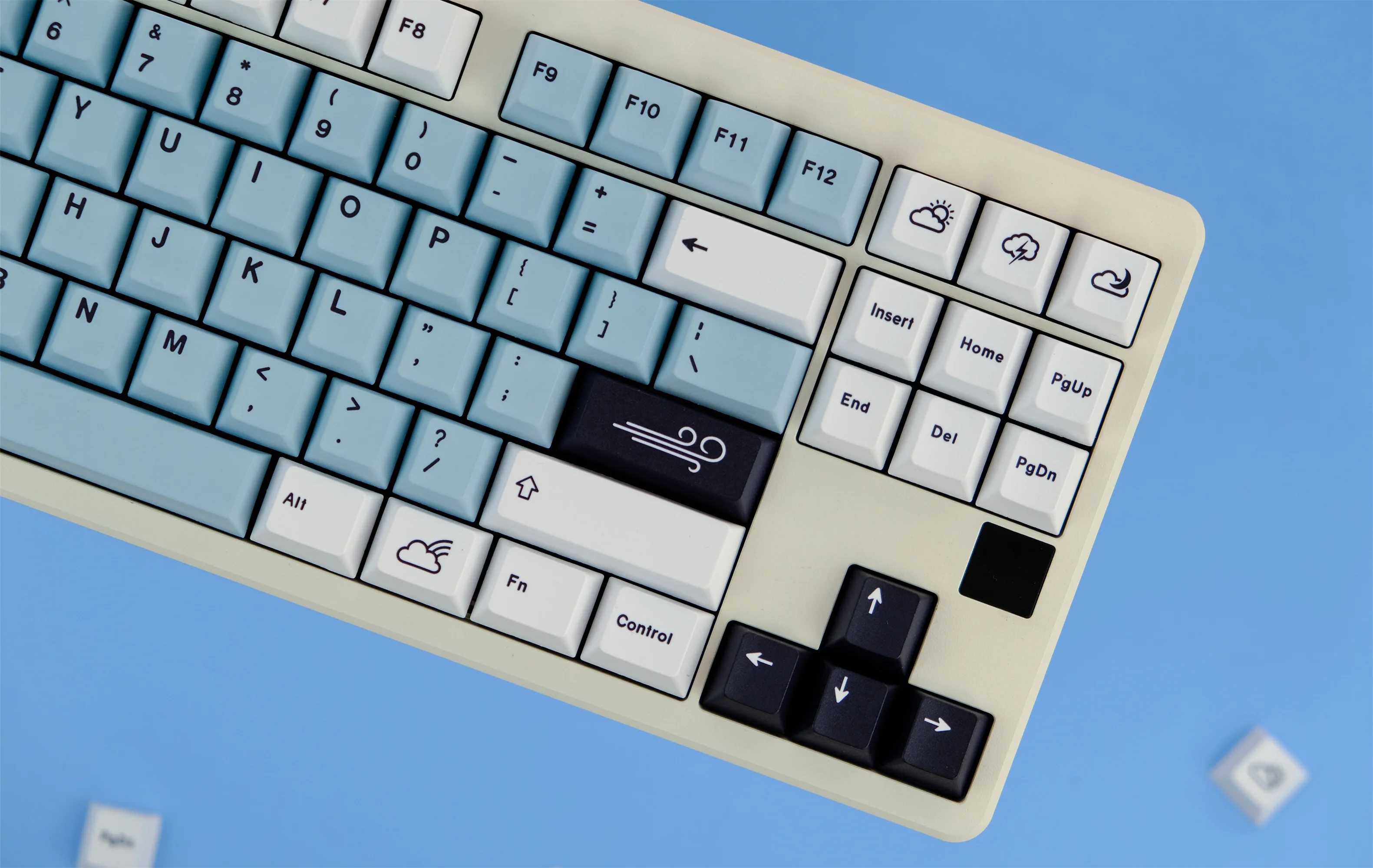 Imagem -05 - Gmk-fluindo Keycaps Nuvem para Teclado Mecânico Pbt Keycaps Perfil Cereja Dye-sub Personalizado 129 Chaves