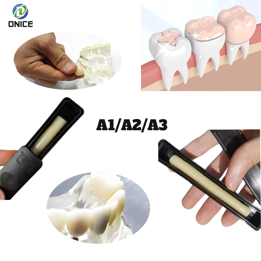 

Стоматологическая временная коронка и мостовая смола, 12 г/коробка, высокопрочные оттенки A1/A2 для точных временных восстановлений