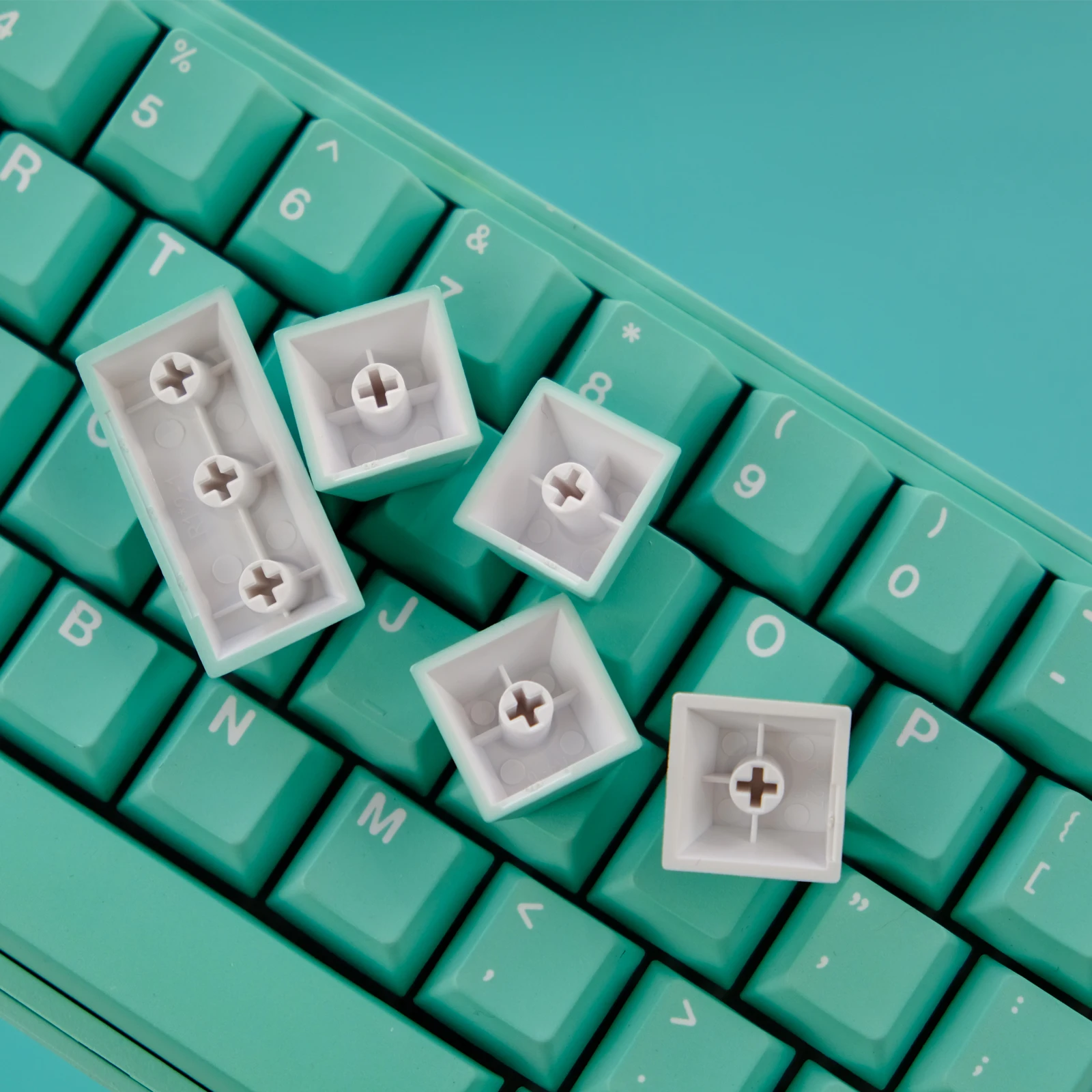 Tiffany PBT Keycap, 129 Keys keycaps Cherry Profile DYE-SUB Personalized GMK Striker Keycaps For Mechanical Keyboard