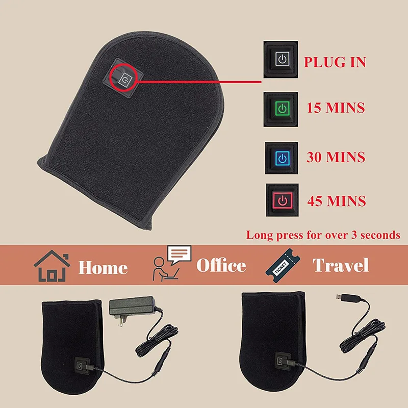 Red Light Therapy Devices Near Infrared LED 880 NM Hand Pain Relief Double Side Pad for Arthritis Fingers Wrist Joint Muscle