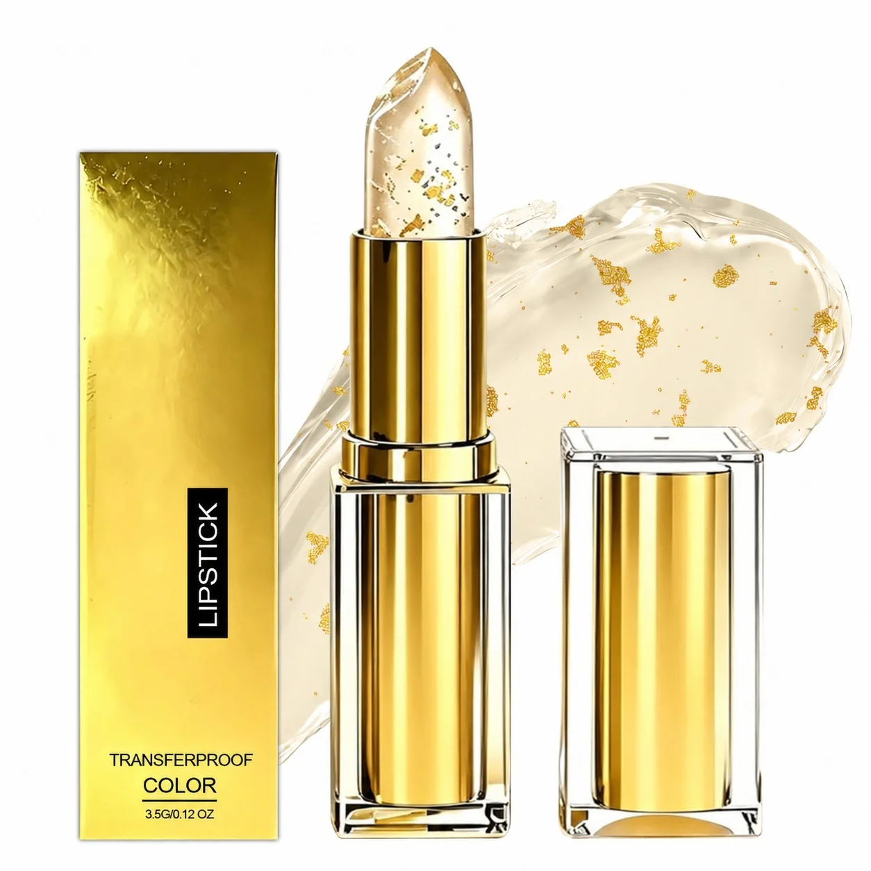 Lipstick Gold foil color changing and moisturizing lipstick lip moisturizing light texture natural color soft