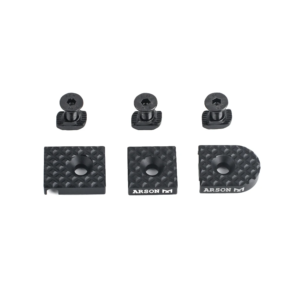 WADSN Military 3pcs/Set Metal CNC Tactical Accessroy M-Lok Keymod Wire Guide System Airsoft Weapon Rail Handguard Tail Fixed