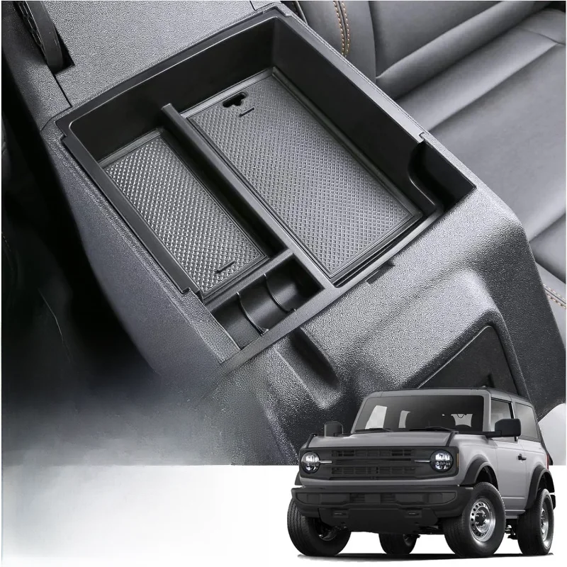 Taca organizacyjna konsoli środkowej do Ford Bronco Akcesoria 2024 2023 2022 2021, schowek na podłokietnik pasuje do Bronco 2/4 drzwi — zdjęcie 2