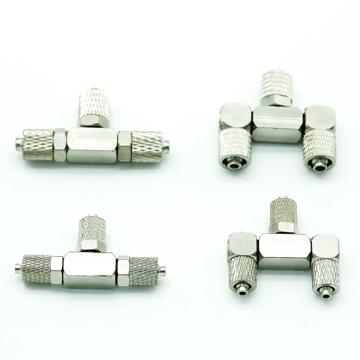 3CH Metal Connector T/Y Type Multi Cylinder Oil Way Connection For 1/12 RC Excavator Bulldozer Car Parts