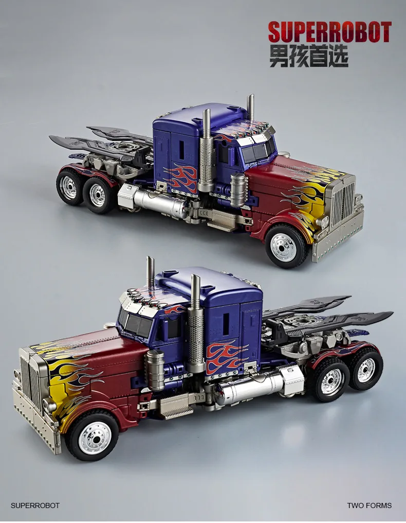 30CM Transformation Robot Toys Commander Optimus Alloy Robot Figuras Model Gift
