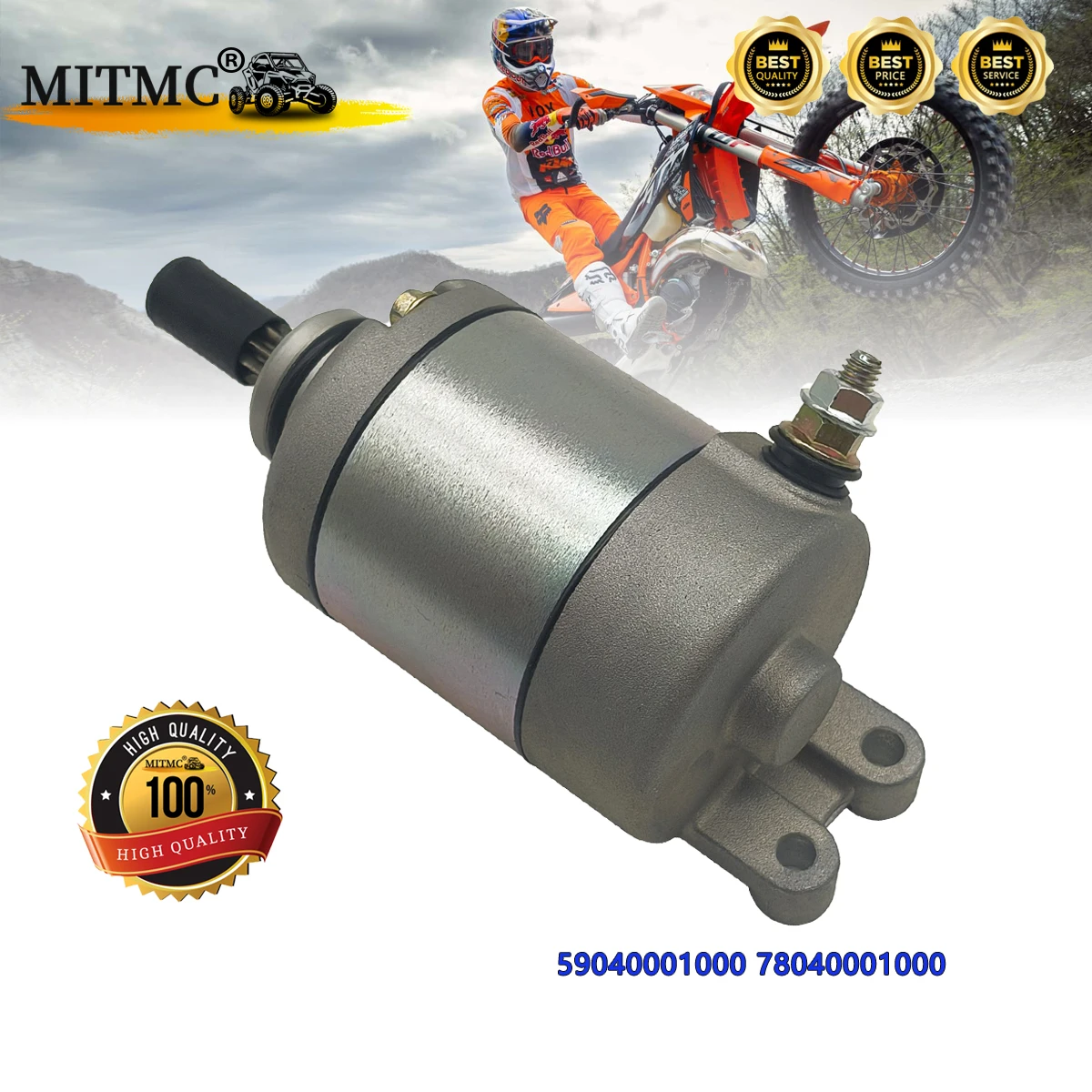 

High Quality Starter Motor For K*M 400 450 525 530 EXC EXC-G XC XC-W SX SXS Racing OEM:59040001000 78040001000 Engine Part