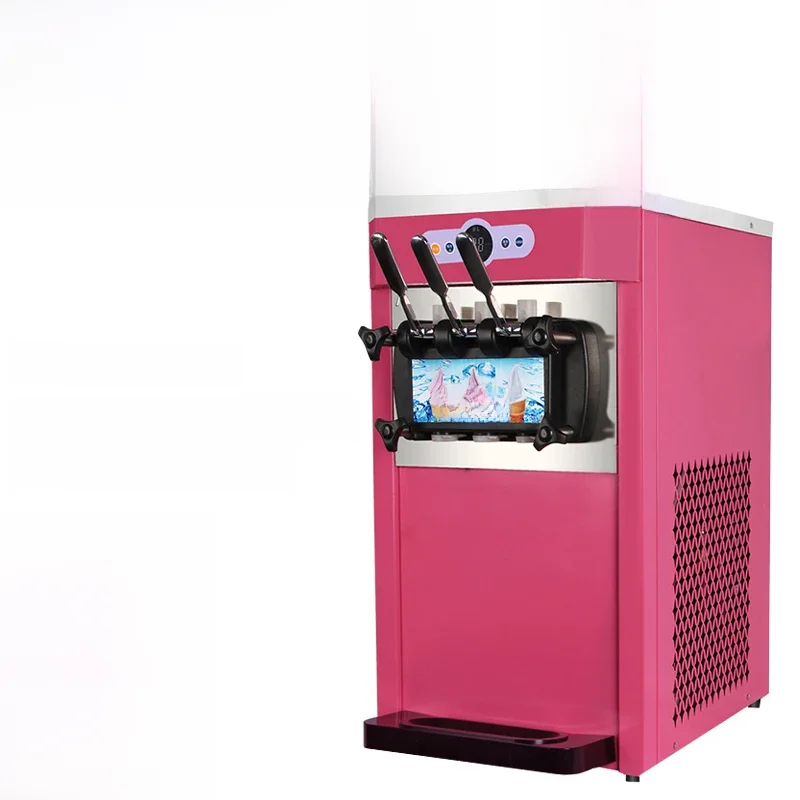 Commercial Ice Cream Machine Yield 1000W Single Flavor Countertop Soft Serve Ice Cream Maker With Large Capacity Hopper