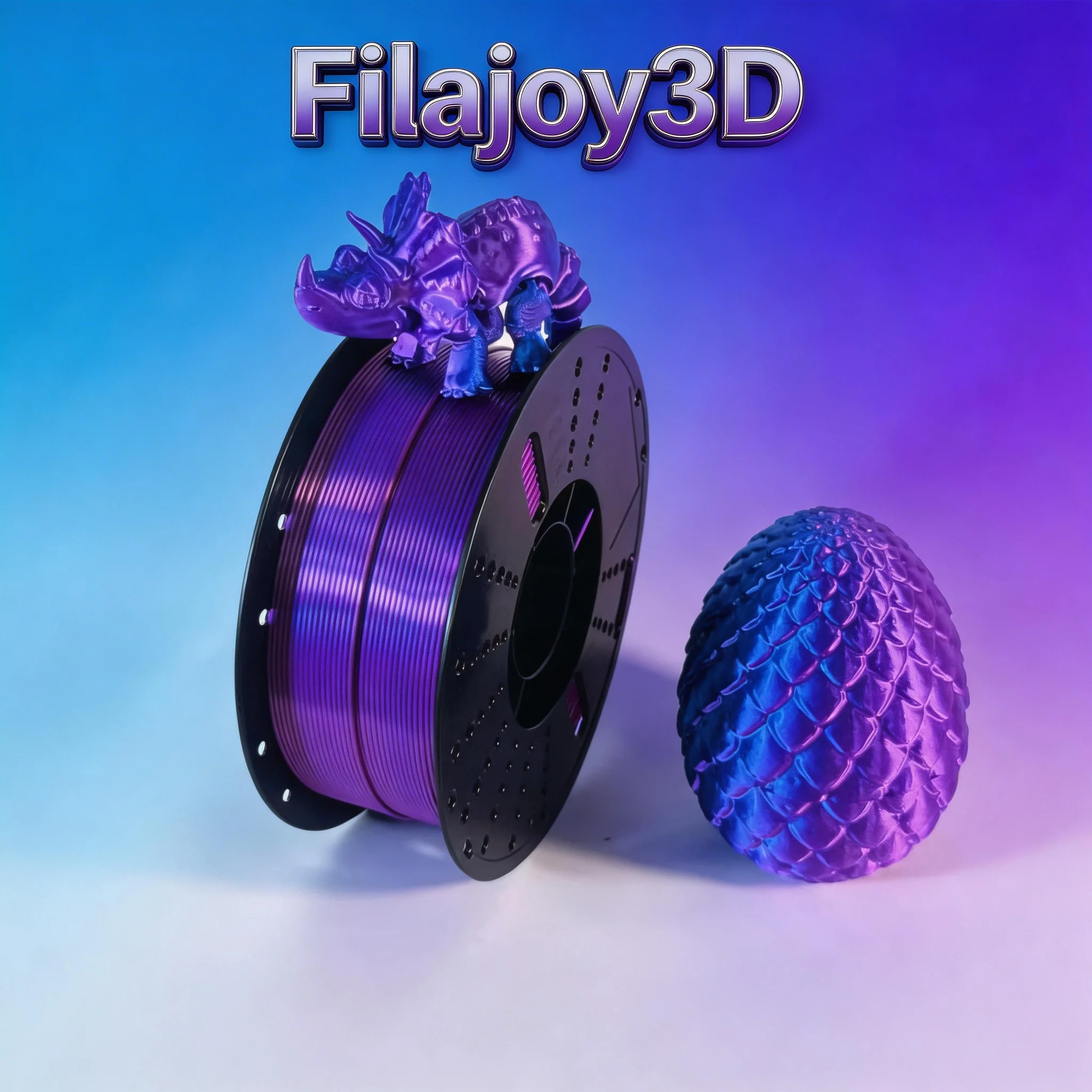 

Шелковая PLA-нить 1,75 мм, двухцветная (сине-фиолетовая), 1 кг, блестящая, с высокой точностью размеров, для 3D-принтеров