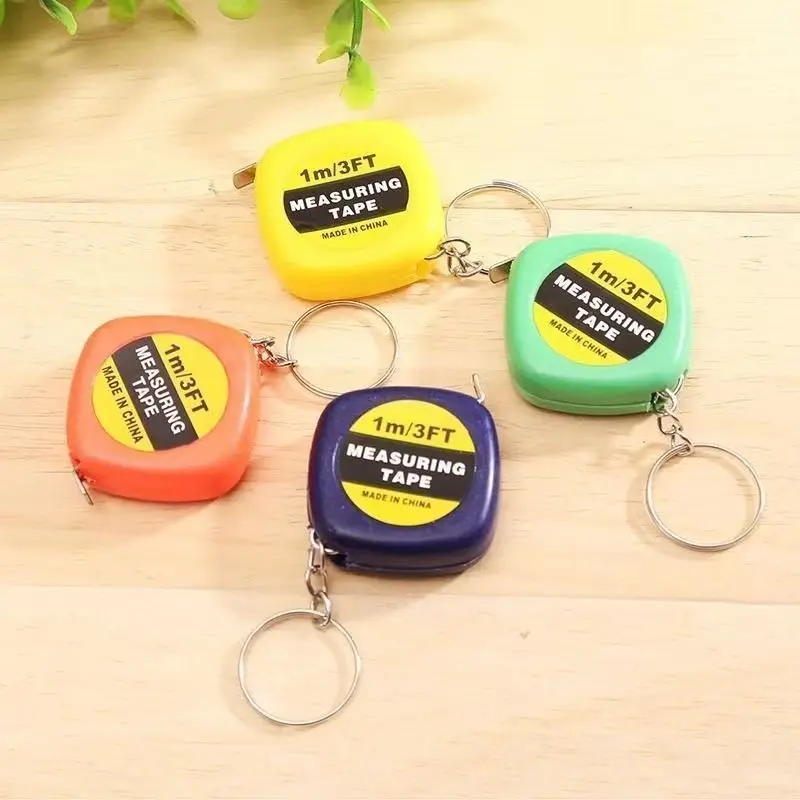

1Pc Mini 1M Keychain Measure Tape Portable Retractable Steel Ruler with Case Gift (3.5cm Compact)